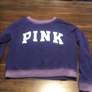 purple crewneck sweatshirt. Size adult xs